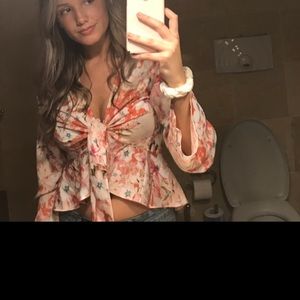 Missguided Floral Top